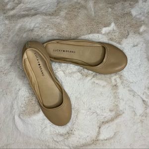 Lucky Brand Camel Leather Flats